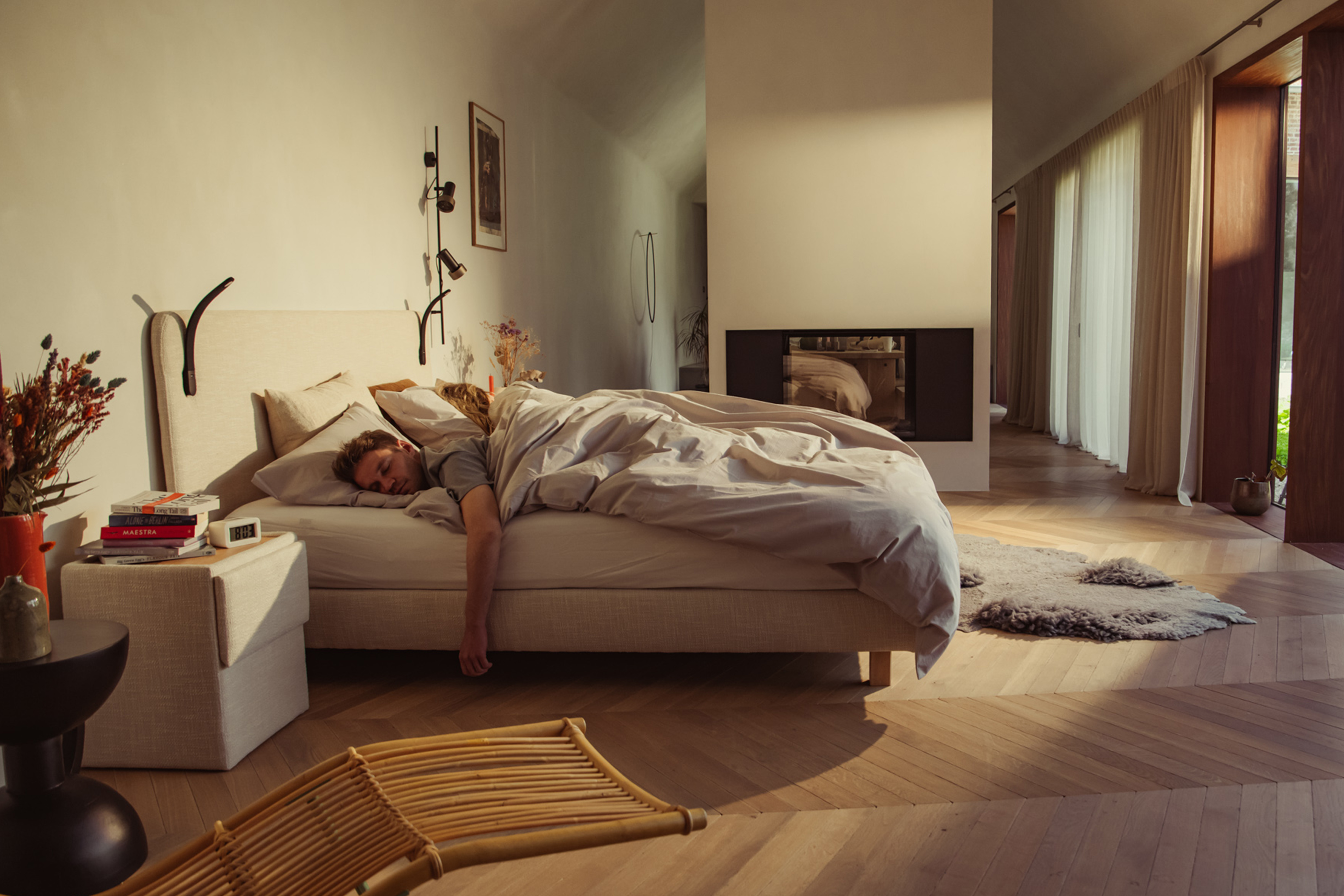Koppel die geniet van hun Tuur® Boxspringset en Tuur® Matras