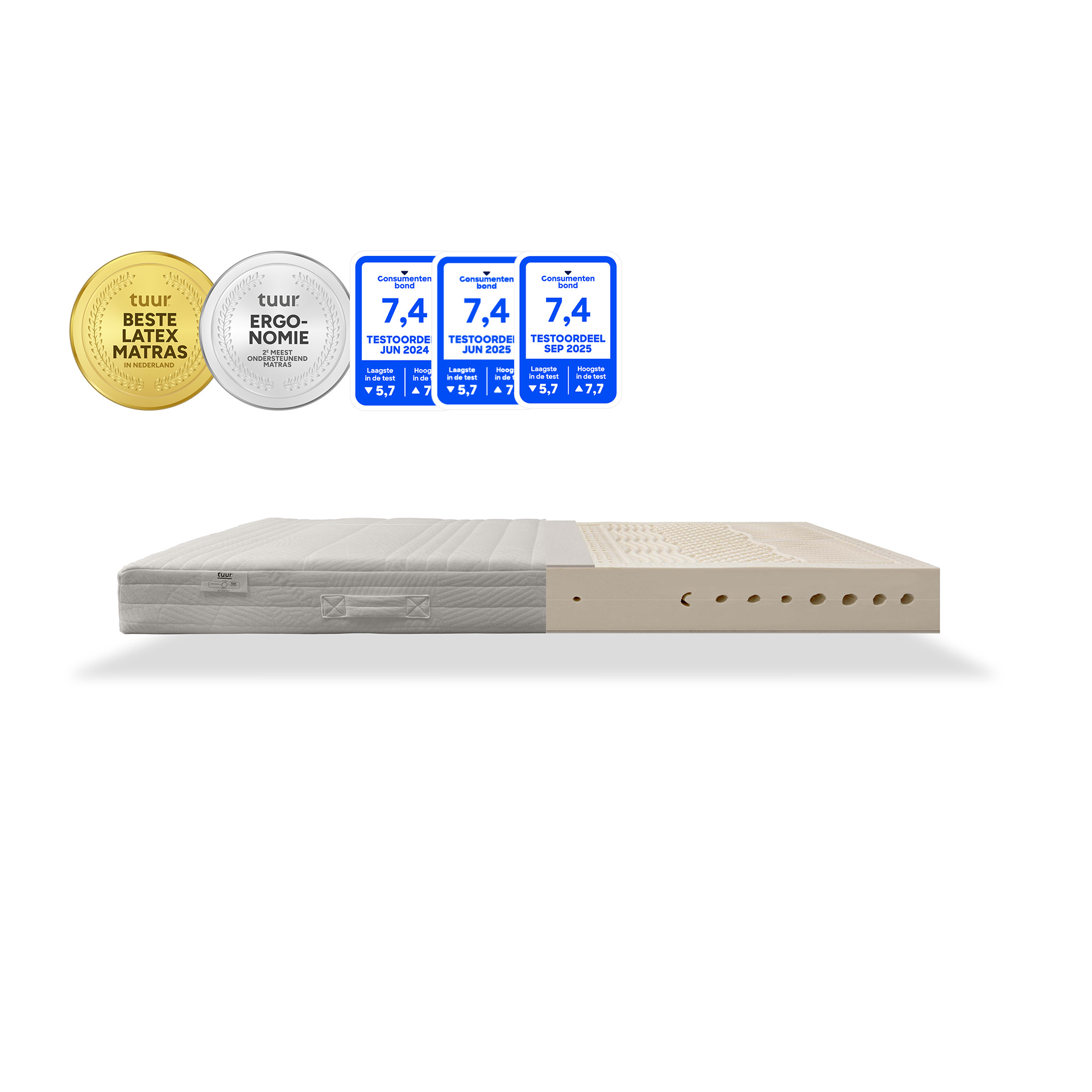 Het Tuur® Original Matras met labels