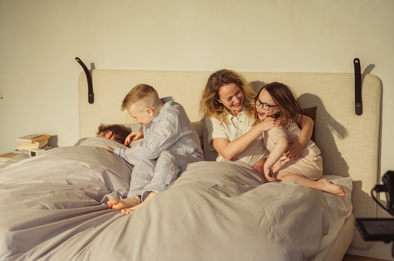 Boxspring van Tuur met original plus matras beige